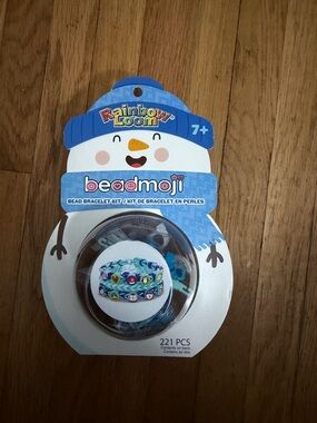 Rainbow Loom beadmoji Snowman Bead Bracelet Kit - New